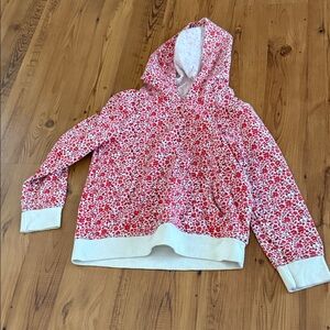 Cat & Jack Red Floral Kids Hoodie